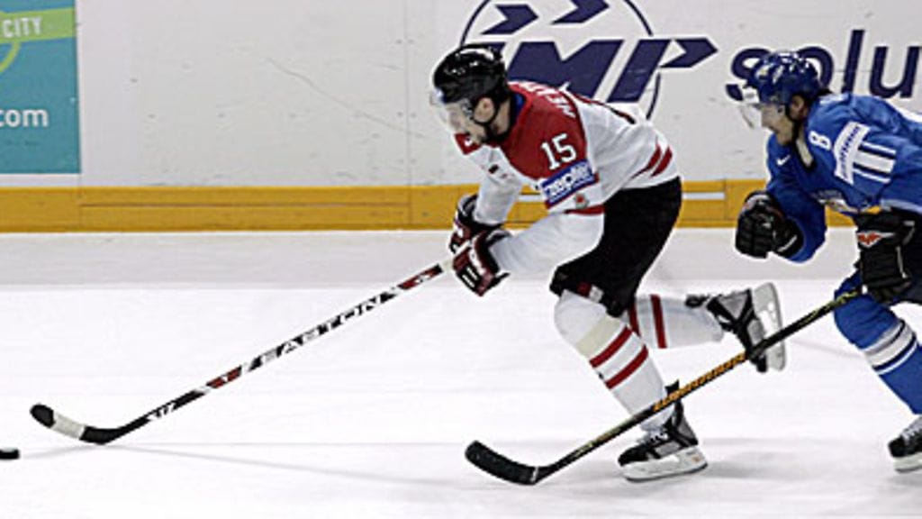 Dany Heatley ja Teemu Selänne, kuva: EPA/VALDA KALNINA