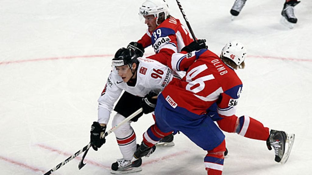 Damien Brunner, Mathis Olimb, kuva:Getty/Alex Grimm