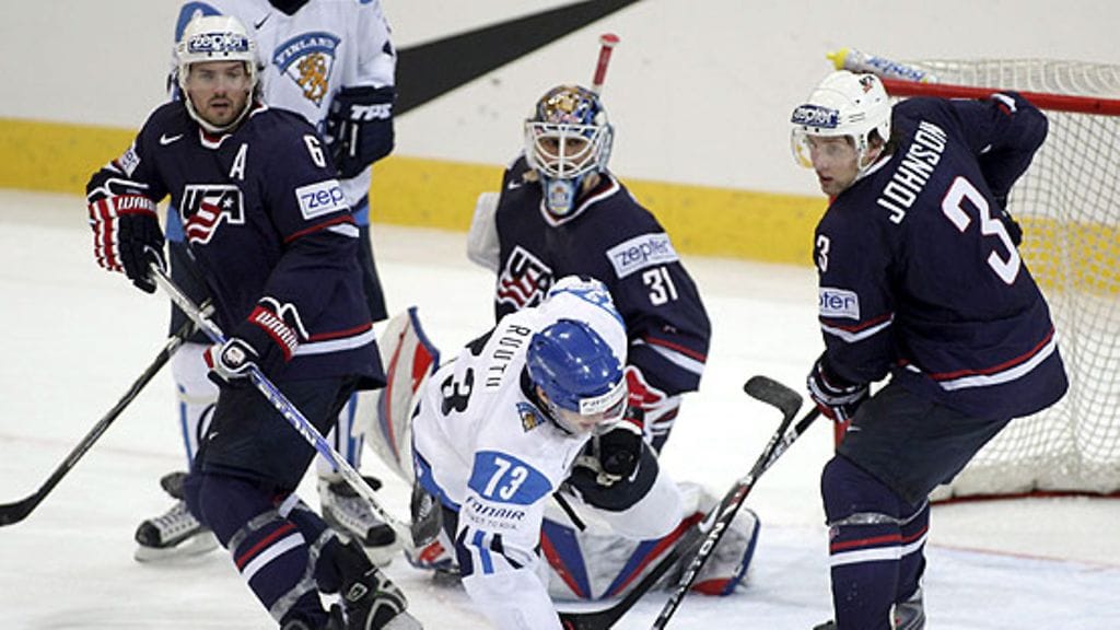 Jarkko Ruutu USA-ottelussa, kuva: EPA/SALVATORE DI NOLFI