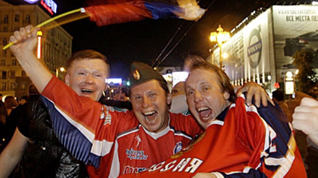 Moskova juhlii MM-kultaa, kuva: Epsilon