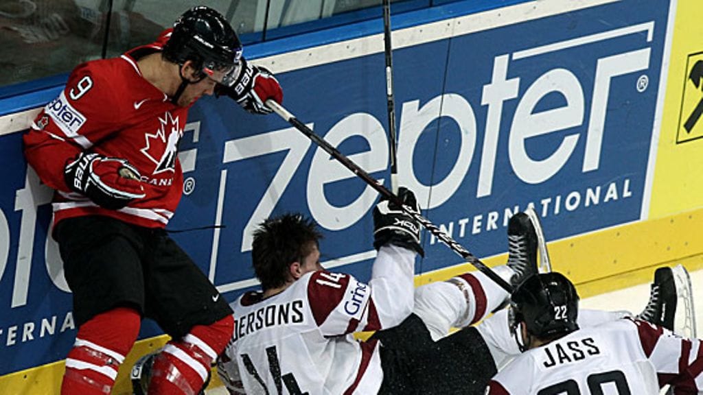 Janis Andersons; Steve Downie, kuva:Getty/Alex Grimm