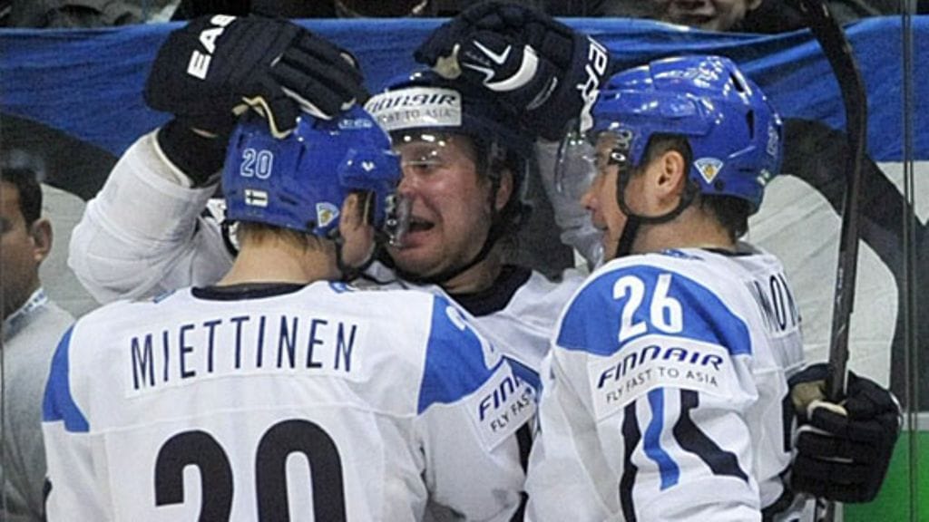 Antti Miettinen, Leo Komarov, Jarkko Immonen, kuva:Lehtikuva/Vesa Moilanen