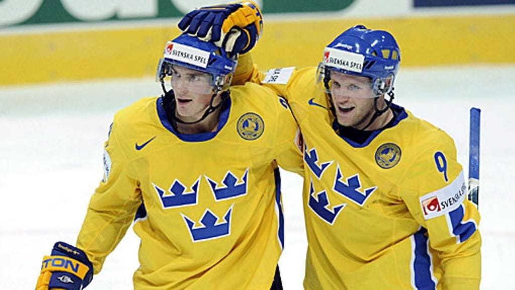 Loui Eriksson, Tony Mårtensson, kuva:EPA/HELMUT FOHRINGER