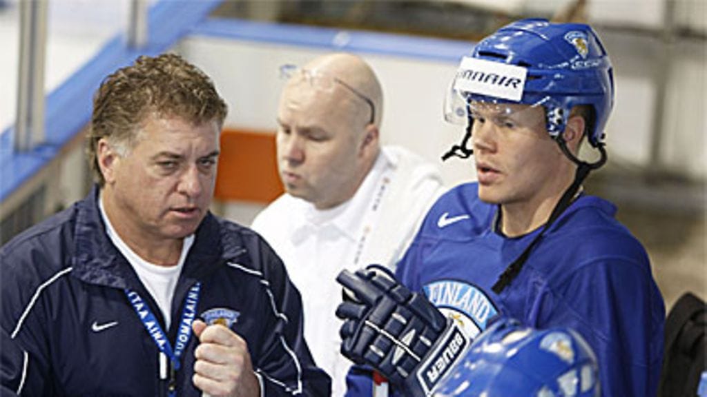 Doug Shedden ja Olli Jokinen, kuva: Martti Kainulainen/Lehtikuva