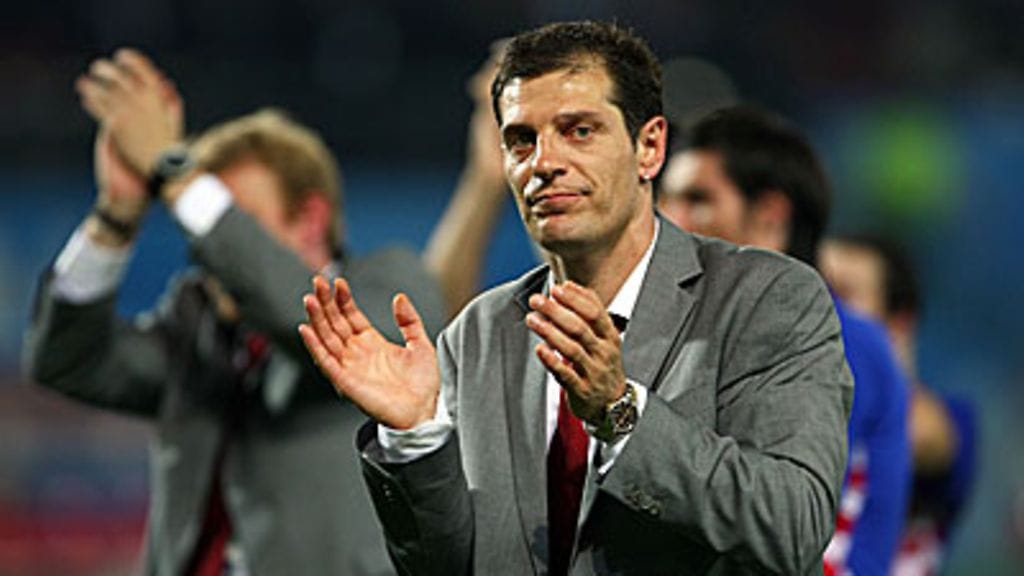 Slaven Bilic kiittää Kroatian kannattajia, kuva: Clive Rose/Getty Images