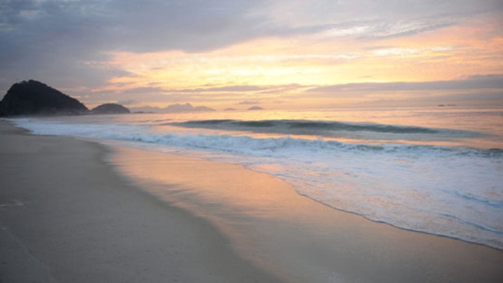 Copacabanan rantaa Brasiliassa.