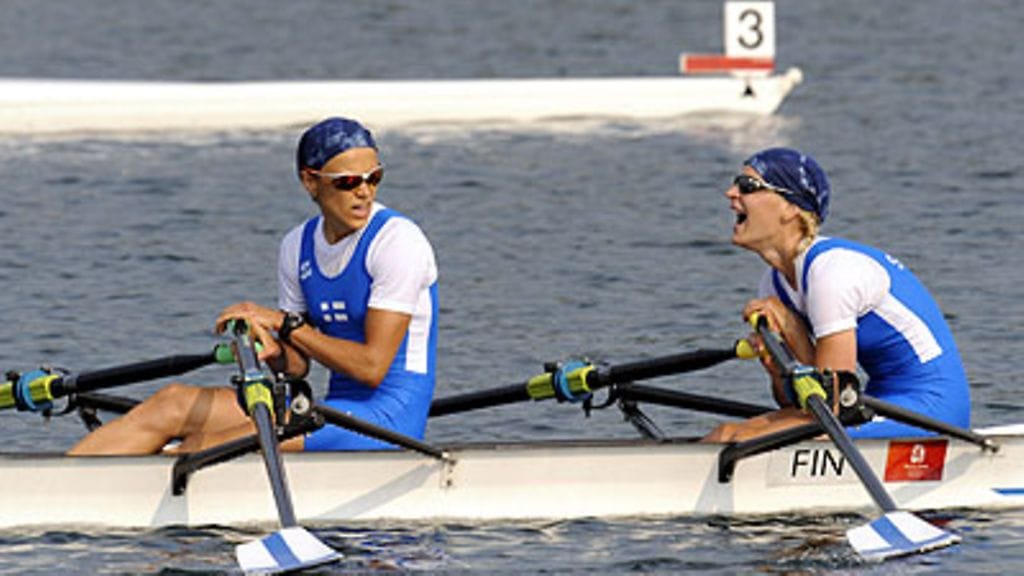 Sanna Stén ja Minna Nieminen. Kuva: Heikki Saukkomaa/LEHTIKUVA.