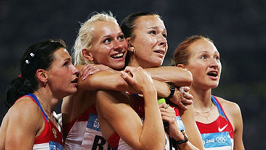 Venäjän naisten pikaviestijuokkue. Kuva: Michael Steele/GETTY.