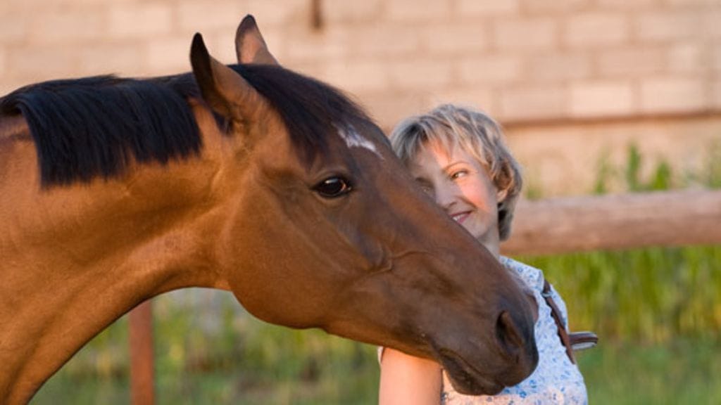 Ihmisen pitää olla hevoselle pomo, ei toisin päin. Kuvan henkilö ei liity juttuun.