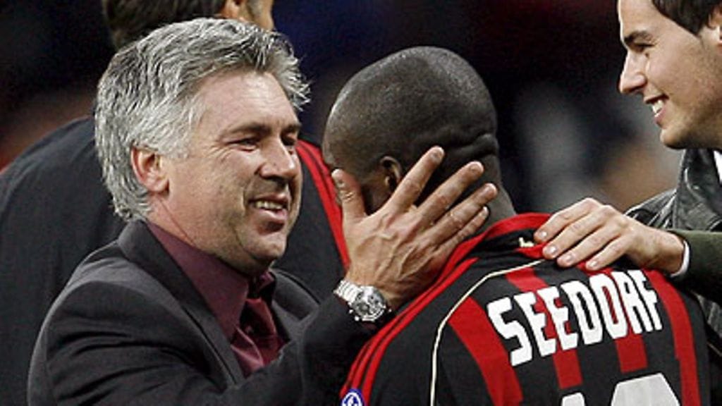 Carlo Ancelotti ja Clarence Seedorf, 2007. Kuva: Daniel dal Zennaro